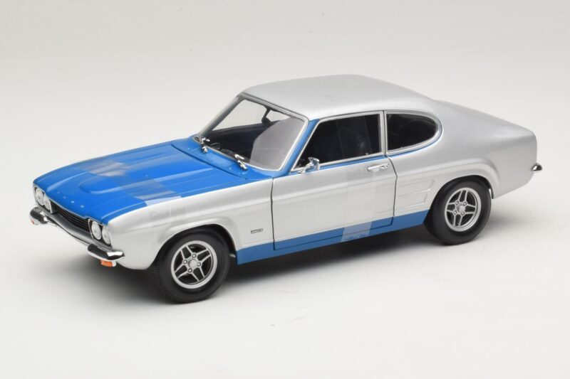 Ford Capri RS2600 Mk1 Silver Blue Minichamps 1:18 Ford Capri RS2600 Mk1 Silver Blue Minichamps 1:18 150089072 Metall
