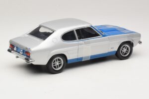 Ford Capri RS2600 Mk1 Silver Blue Minichamps 1:18 150089072 Metall – Bild 2 von 6