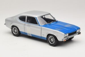 Ford Capri RS2600 Mk1 Silver Blue Minichamps 1:18 150089072 Metall – Bild 4 von 6