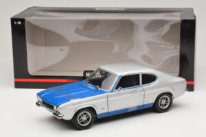 Ford Capri RS2600 Mk1 Silver Blue Minichamps 1:18 150089072 Metall – Bild 6 von 6