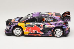 Ford Puma Rally1 #13 G. Munster / L. Louka Rally Monte Carlo 2025 IXO 1:18 18RMC231B Metall – Bild 3 von 6