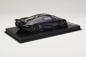 Koenigsegg Regera Schwarz Carbon-Paket Beige Interieur FrontiArt 1:18 REMC042 Resin – Bild 2 von 7