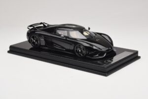 Koenigsegg Regera Schwarz Carbon-Paket Beige Interieur FrontiArt 1:18 REMC042 Resin – Bild 4 von 7
