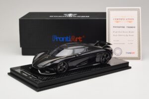 Koenigsegg Regera Schwarz Carbon-Paket FrontiArt 1:18 F079-179 Resin – Bild 7 von 7