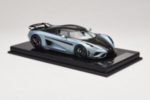 Koenigsegg Regera Blau Carbon-Paket FrontiArt 1:18 F079-173 Resin – Bild 4 von 7