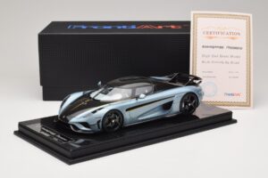Koenigsegg Regera Blau Carbon-Paket FrontiArt 1:18 F079-173 Resin – Bild 7 von 7
