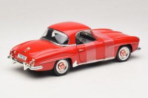 Mercedes 190 SL W121 Coupé Rot ERTL 1:18 7465 Metall – Bild 2 von 6