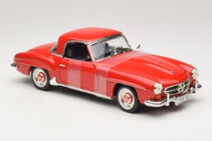 Mercedes 190 SL W121 Coupé Rot ERTL 1:18 7465 Metall – Bild 4 von 6