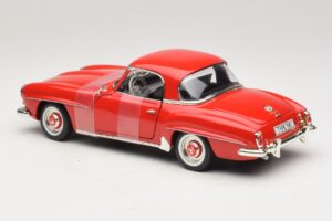 Mercedes 190 SL W121 Coupé Rot ERTL 1:18 7465 Metall – Bild 5 von 6