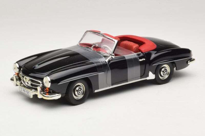 Mercedes 190 SL W121 Roadster Schwarz ERTL 1:18 Mercedes 190 SL W121 Roadster Schwarz ERTL 1:18 7464 Metall