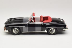 Mercedes 190 SL W121 Roadster Schwarz ERTL 1:18 7464 Metall – Bild 3 von 6