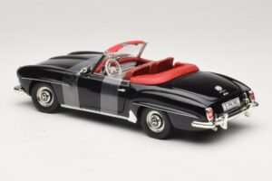 Mercedes 190 SL W121 Roadster Schwarz ERTL 1:18 7464 Metall – Bild 5 von 6
