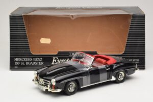 Mercedes 190 SL W121 Roadster Schwarz ERTL 1:18 7464 Metall – Bild 6 von 6