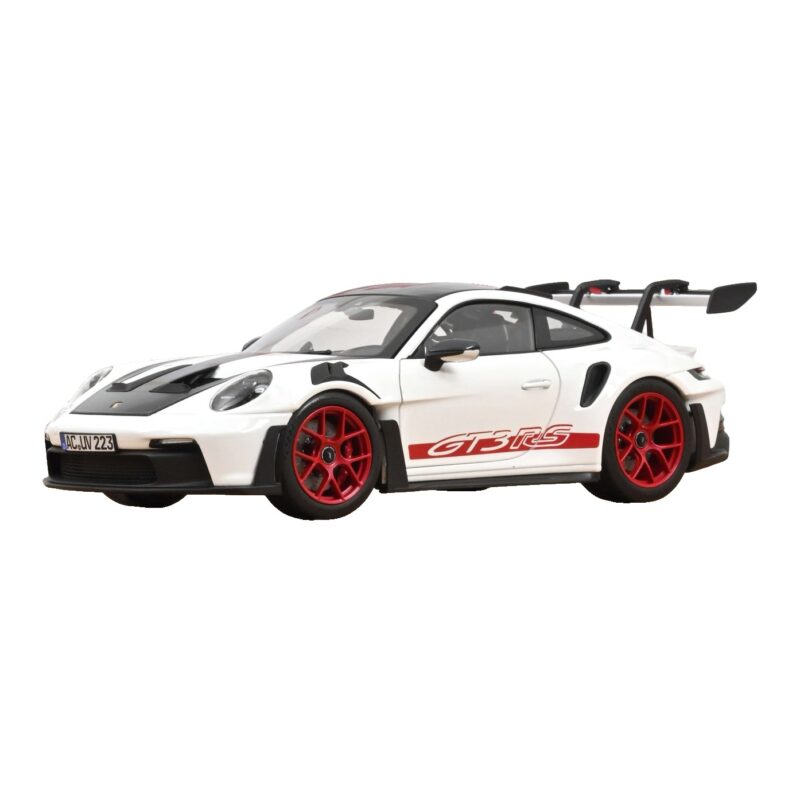 Porsche 911 992 GT3 RS Weissach Package Weiss Pyro Red Norev 1:18 Porsche 911 992 GT3 RS Weissach Package Weiss Pyro Red Norev 1:18 187373 Metall