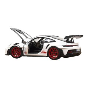 Porsche 911 992 GT3 RS Weissach Package Weiss Pyro Red Norev 1:18 187373 Metall – Bild 2 von 3
