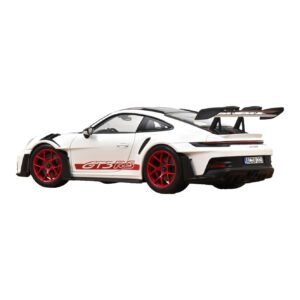 Porsche 911 992 GT3 RS Weissach Package Weiss Pyro Red Norev 1:18 187373 Metall – Bild 3 von 3