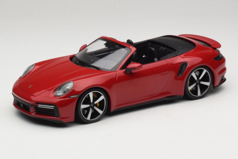 Porsche 911 992 Turbo S Cabriolet Dunkelrot Minichamps 1:18 PORSCHE007 Metall