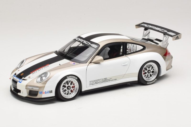 Porsche 911 997 GT3 Cup Weiss Mit Streifen 2008 Minichamps 1:18 WAP0210130C Metall