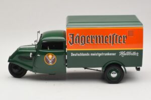 Tempo Hanseat Transporter Jägermeister Minichamps 1:18 150099044 Metall – Bild 4 von 8