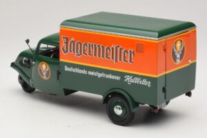Tempo Hanseat Transporter Jägermeister Minichamps 1:18 150099044 Metall – Bild 7 von 8