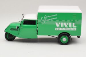 Tempo Hanseat Transporter Vivil Grün Minichamps 1:18 150099043 Metall – Bild 3 von 6