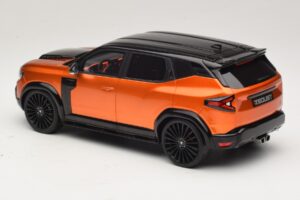 Dacia Duster Mk3 Redust Sport 4x2 Hybrid Metallic Orange Otto 1:18 OT1316 Resin – Bild 5 von 6