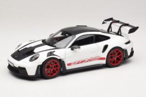 Porsche 911 992 GT3 RS Weissach Package Weiss Pyro Red Norev 1:18 Porsche 911 992 GT3 RS Weissach Package Weiss Pyro Red Norev 1:18 187373 Metall