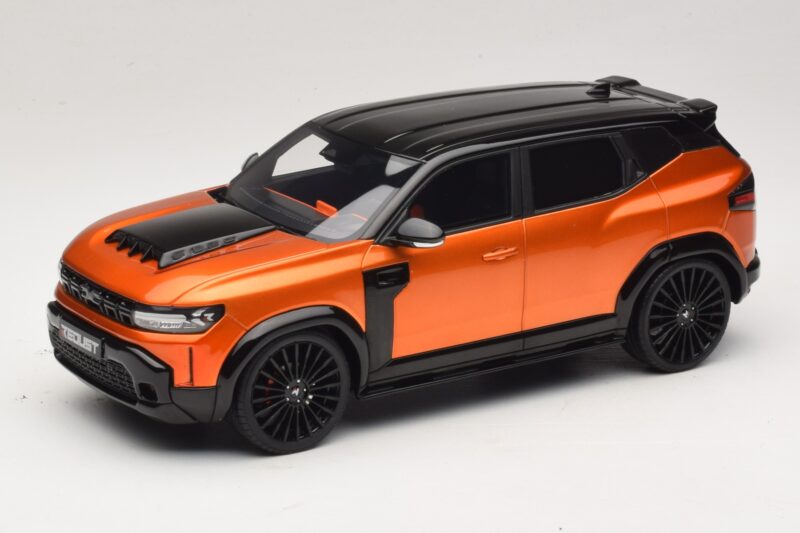 Dacia Duster Mk3 Redust Sport 4x2 Hybrid Metallic Orange Otto 1:18 OT1316 Resin