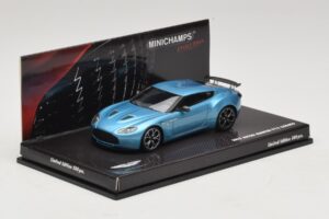 Aston Martin V12 Zagato Alba Blue Minichamps 1:43 437137222 Metall – Bild 2 von 5