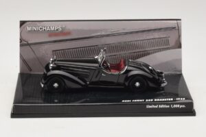 Audi Front 225 Roadster Schwarz Minichamps 1:43 437019131 Metall
