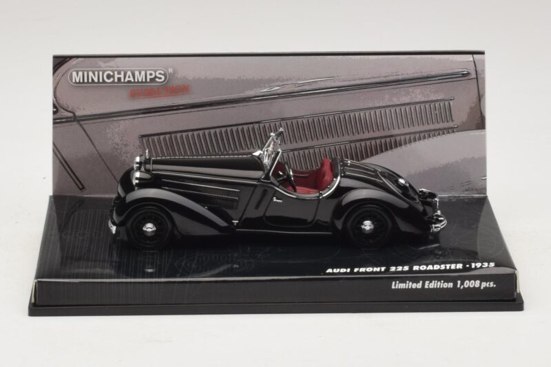 Audi Front 225 Roadster Schwarz Minichamps 1:43 437019131 Metall