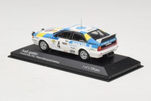 Audi Quattro #4 S. Blomqvist / B. Cederberg Rally Sweden Winner 1982 Minichamps 1:43 430821904 Metall – Bild 3 von 4