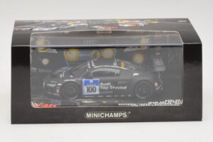 Audi R8 LMS GT3 #100 M. Ekstrom / O. Jarvis Abt Sportsline 24 Hours of Nurburgring 2010 Minichamps 1:43 437101900 Metall – Bild 5 von 5