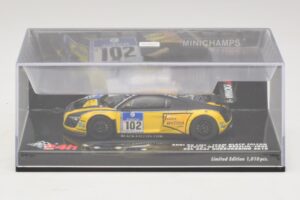 Audi R8 LMS GT3 #102 H-J. Stuck / H. Heyer Black Falcon 24 Hours of Nurburgring 2010 Minichamps 1:43 437101912 Metall – Bild 4 von 5