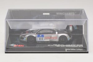 Audi R8 LMS GT3 #111 Metha / Breslin Black Falcon 24 Hours of Nurburgring 2010 Minichamps 1:43 437101911 Metall – Bild 4 von 5