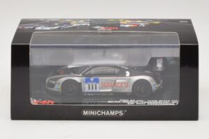 Audi R8 LMS GT3 #111 Metha / Breslin Black Falcon 24 Hours of Nurburgring 2010 Minichamps 1:43 437101911 Metall – Bild 5 von 5