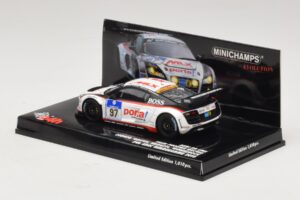 Audi R8 LMS GT3 #97 Phoenix Racing 24 Hours of Nurburgring 2010 Minichamps 1:43 437101997 Metall – Bild 3 von 5