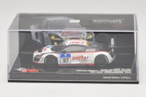 Audi R8 LMS GT3 #97 Phoenix Racing 24 Hours of Nurburgring 2010 Minichamps 1:43 437101997 Metall – Bild 4 von 5