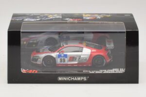 Audi R8 LMS GT3 #99 F. Biela / M. Fassler Phoenix Racing 24 Hours of Nurburgring 2010 Minichamps 1:43 437101999 Metall – Bild 5 von 5