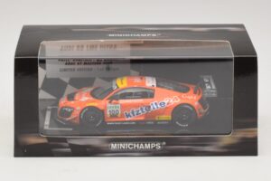 Audi R8 LMS Ultra #100 MS Racing Patel / Dobitsch ADAC GT Masters 2013 Minichamps 1:43 437130100 Metall – Bild 5 von 5