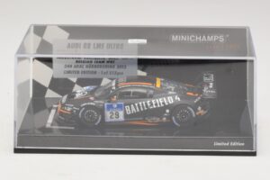 Audi R8 LMS Ultra #29 Team WRT Sandstorm L. Vanthoor 24 Hours of Nurburgring 2013 Minichamps 1:43 437130129 Metall – Bild 4 von 5