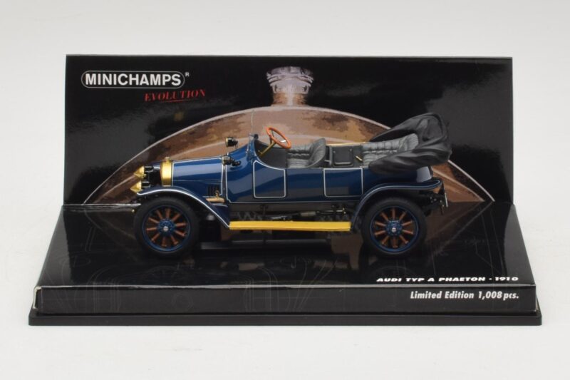 Audi Typ A Phaeton Blau Minichamps 1:43 Audi Typ A Phaeton Blau Minichamps 1:43 437019031 Metall
