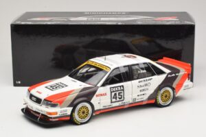 Audi V8 Quattro DTM #45 F. Biela Team AZR 1991 Minichamps 1:18 100911045 Metall – Bild 8 von 8