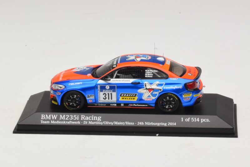 BMW M235i Team Medienkraftwerk #311 Di Martino / Olivo 24 Hours of Nurburgring 2014 Minichamps 1:43 BMW M235i Team Medienkraftwerk #311 Di Martino / Olivo 24 Hours of Nurburgring 2014 Minichamps 1:43 437142411 Metall