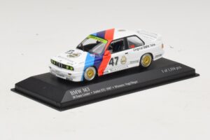 BMW M3 E30 M-Team Linder #47 Vogt / Herger Winners ETC Zolder 1987 Minichamps 1:43 430872047 Metall – Bild 2 von 4
