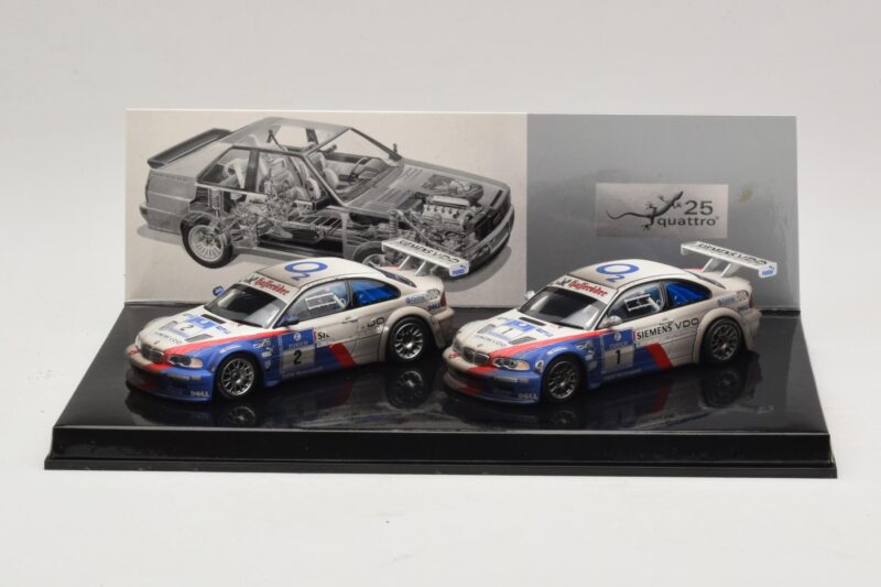 BMW M3 GTR Schnitzer Motorsport J. Müller / D. Müller / H-J. Stuck / P. Lamy Nürburgring 24 Hours Sieger Edition Set 2004 Minichamps 1:43 BMW M3 GTR Schnitzer Motorsport J. Müller / D. Müller / H-J. Stuck / P. Lamy Nürburgring 24 Hours Sieger Edition Set 2004 Min
