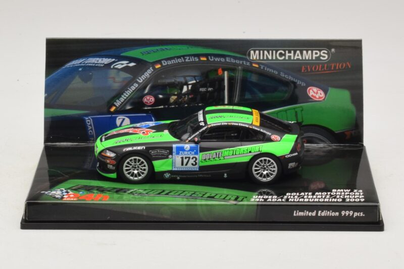 BMW Z4 Dolate Motorsport #173 24 Hours of Nürburgring 2009 Minichamps 1:43 BMW Z4 Dolate Motorsport #173 24 Hours of Nürburgring 2009 Minichamps 1:43 437092773 Metall