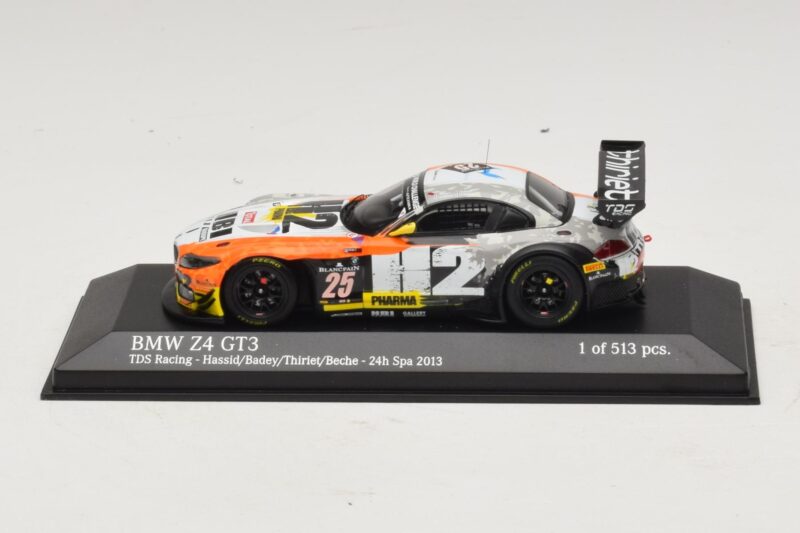 BMW Z4 GT3 TDS Racing #25 Hassid / Badey 24 Hours of Spa 2013 Minichamps 1:43 BMW Z4 GT3 TDS Racing #25 Hassid / Badey 24 Hours of Spa 2013 Minichamps 1:43 437132435 Metall