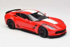 Chevrolet Corvette C7 Grand Sport Rot mit Weissen Streifen AUTOart 1:18 71274 Komposit – Bild 6 von 8
