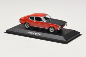 Ford Capri I Rot Mit Schwarzer Haube Maxichamps 1:43 940085801 Metall – Bild 3 von 4